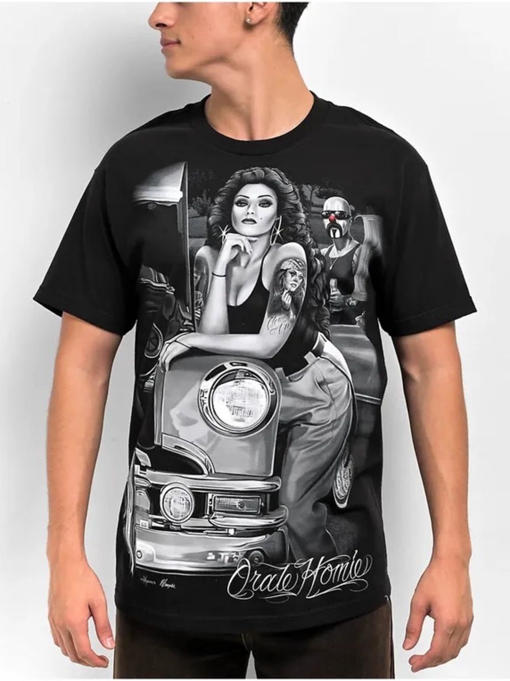 Zumiez DGA Orale Homie Black T-Shirt Size Medium